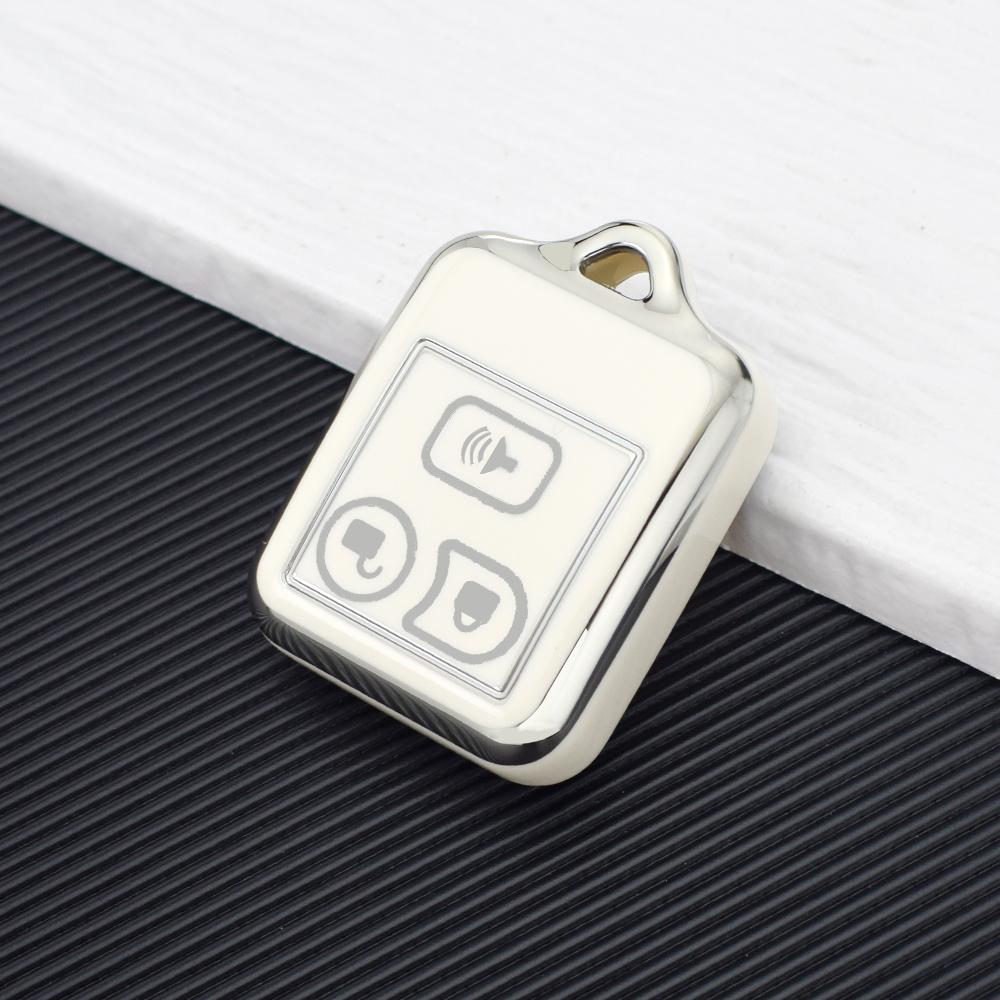 

3 Buttons TPU Shell Fob Key Fob Case Cover For Ford Focus Ranger Explorer Freestye F150 F250 E150 Econoline Lincoln Mercury серебряный/белый
