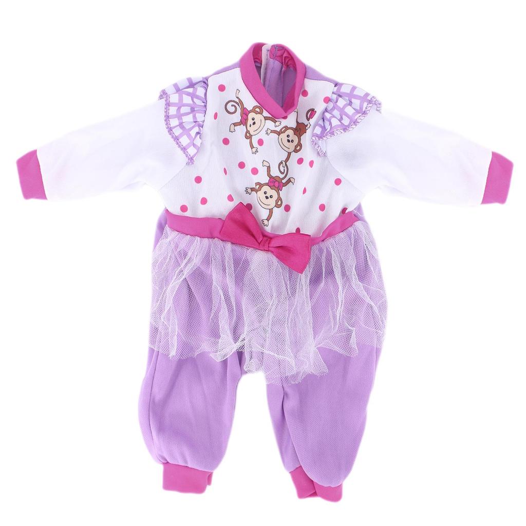 Lot de pyjamas de poupée de 18 pouces, Style à pois floraux, tenues de mode, vêtements quotidiens pour poupée américaine, jouet pour filles, 45cm/43cm, accessoires de maison de poupée