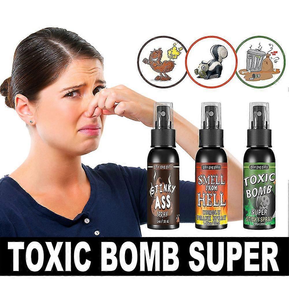 Super Starker Stink-Spray Scherzartikel-Set - 3er-Pack Potente Scherzspielzeuge für Erwachsene und Kinder