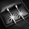 2025 New Luxury Star-shaped Design Silver Color Korean Earrings for Women Anniversary Gift Jewelry Wholesale E5890