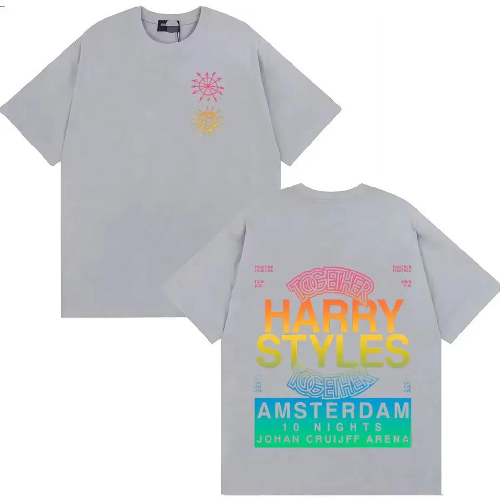 Vintage Spłowiony Harry Styles Together Together Tour 2026 Pop Rock Disco Piosenkarz Brytyjski Artysta Muzyczny Nadruk Bawełniana Koszulka Męska Damska Tee Letnia Casual