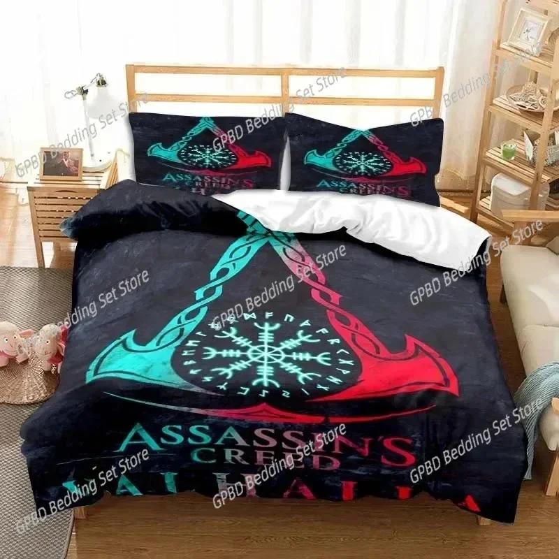New Game A-Assassin S Creed Art Bedding Set Bedroom Soft Modern Bedspreads Comefortable Kids Duvet Cover Quilt Cover Pillowcase