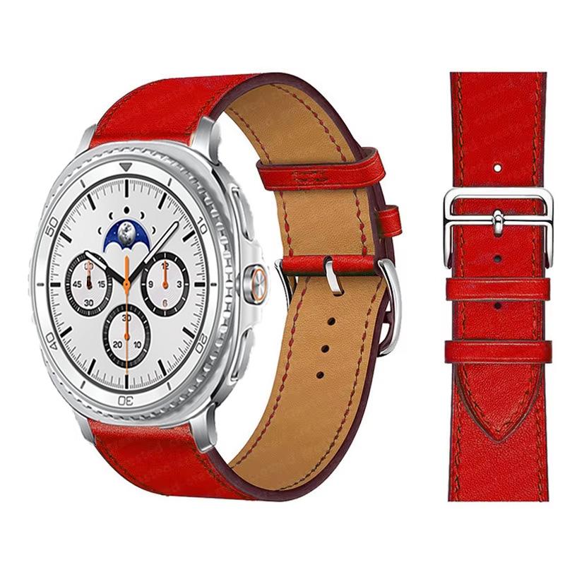 Band for Samsung Galaxy Watch 8/8 Classic/Ultra 2026 47mm 44mm 40mm 46mm Leather Wrist Belt Correa Bracelet Galaxy watch 8 Strap