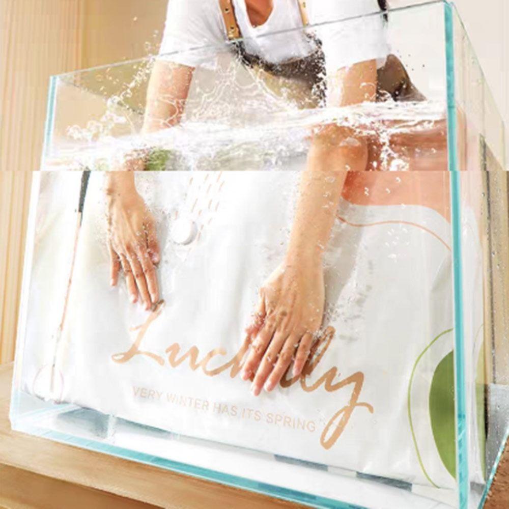 No Pump Vacuum Storage Bags Dust-proof Press & Seal Seal Compression Bag Space Saving Large Capacity Clothes Blankets Organizer