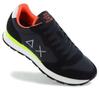 SUN68 Tom Fluo - Herren Sneakers Schuhe Schwarz Z36102-11 ORIGINAL