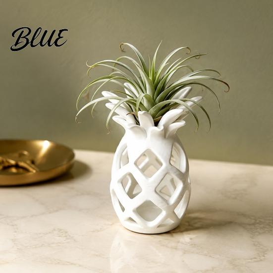 Cute Minimalist Plant Pot Hollow Pineapple Flower Vase for Air Plants 3D Printed Geometric Planter Planter Decorative Desktop Succulents Home Office