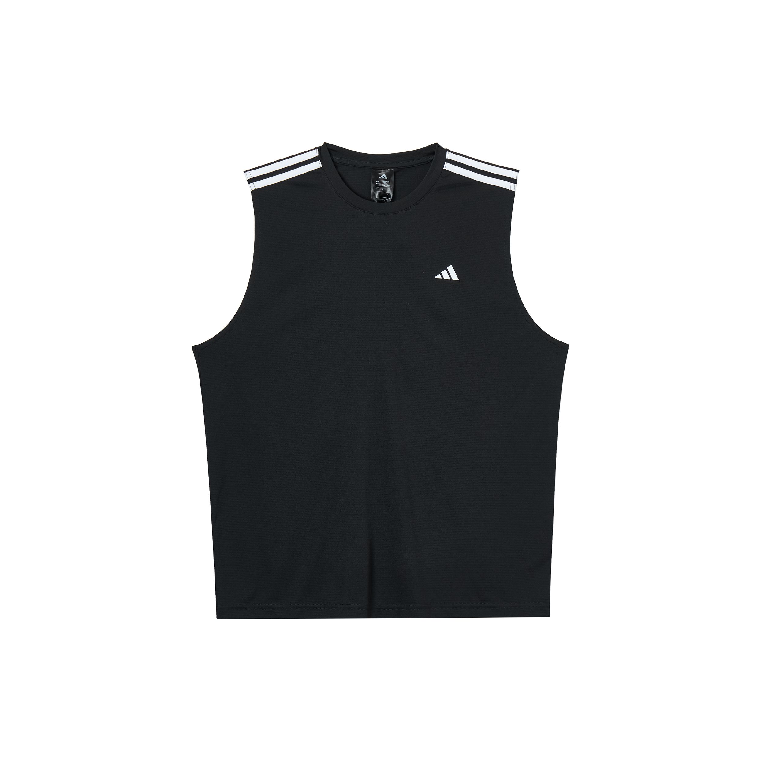 Adidas Men's Black Sports Casual Striped Basketball Vest Tops Ke5906 Cm