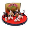 Osaka Choseido Hina Compact Miniature for Hinamatsuri Hanamiyabi Round Stand Dolls Dolls, Dolls, (Girl's Day), Ceramic,