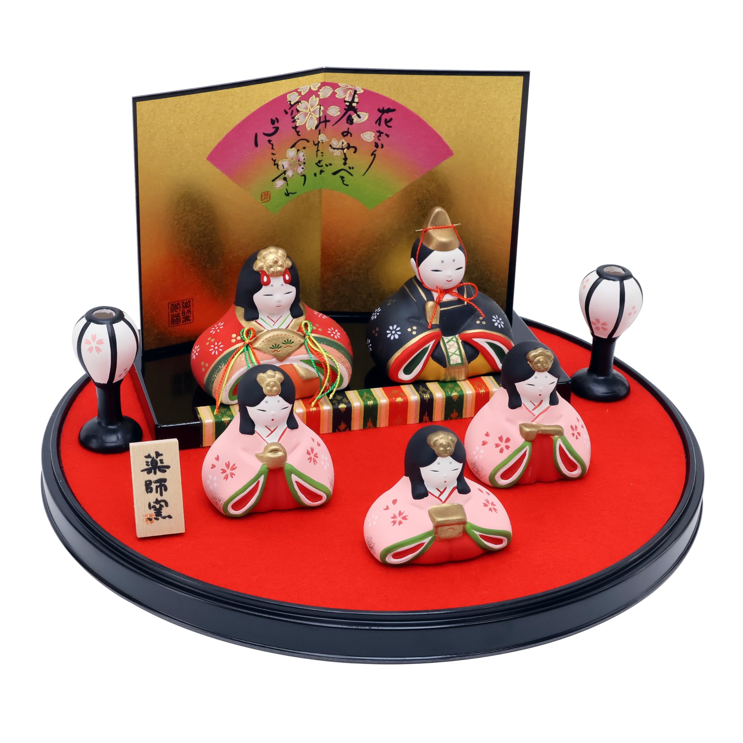 Osaka Choseido Hina Compact Mini Hina Hana Miyabi Marudai Hina Dolls Dolls, Dolls, Ceramic,