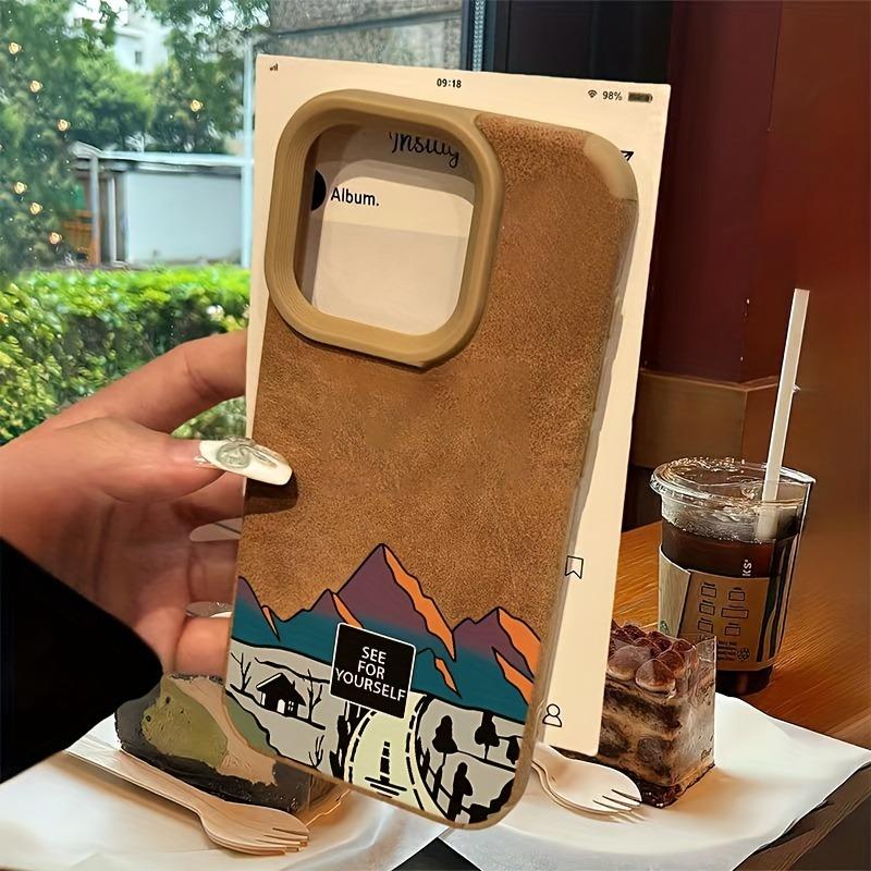 

California Highway Flip Fur Leather Phone Case For iPhone 15 Pro Max Cases iPhone 11 12 13 14 16 Pro Max XS X XR 15 Plus Cover For iPhone XS Max