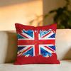 Britische Künstlerische Flagge Quadrat Doppelseitig bedruckte Kissenhülle Schlafzimmer Nachttischkissen Sofakissenbezug
