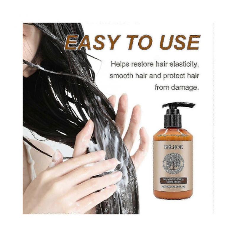 Moroccan Hydrating Styling Cream, Finalize The Lustre Hair Moisturizing Smooth Short-Tempered Fluffy Elastin