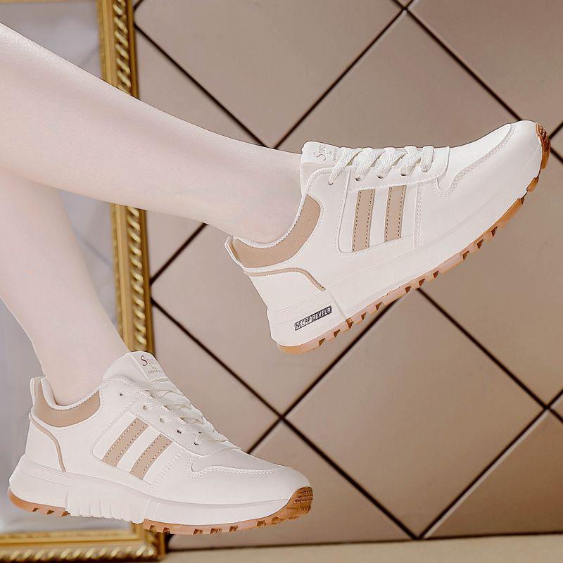 

Autumn Forrest Gump Shoes for Women, Casual, Breathable, Lightweight, Versatile, Height-enhancing, Thick-soled, Sports and Running 35 коричневий