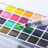 Portable Watercolor Gouache Paint Set - 12/18/36 Colors with Water Brush