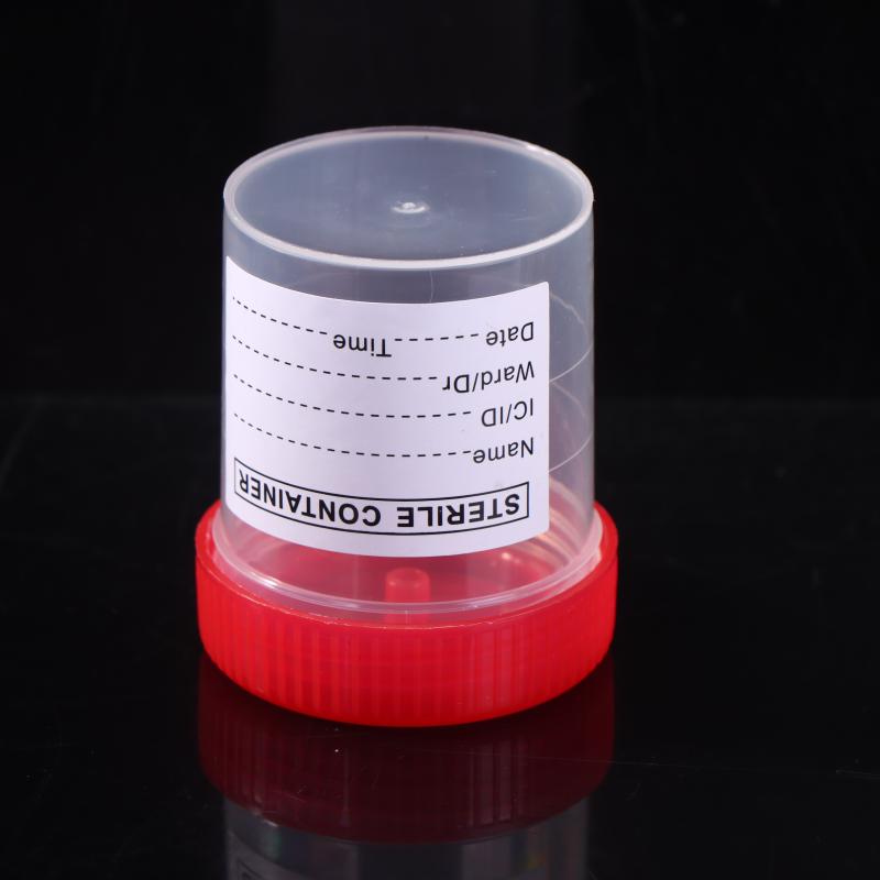 10/50Pcs 60Ml Plastic Cup Container Disposable Urine Collection Sample Cup Specimen Bottle Container With Tags