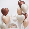 18" Heart-Shaped Foil Balloon for Weddings, Valentine's Day, Parties, and Decorations