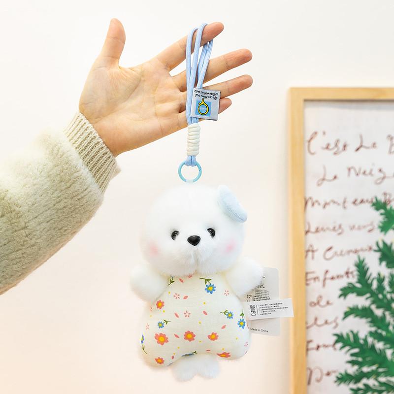 

Plush Animal Seal Toy With Hanging Strap For Stress Relief And Wrist Support