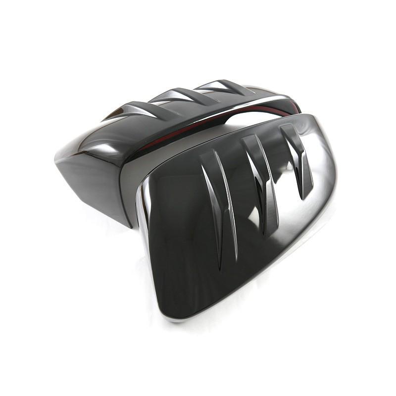 24 New bZ4X Rearview Mirror Cover - Electroplated Carbon Fiber Pattern