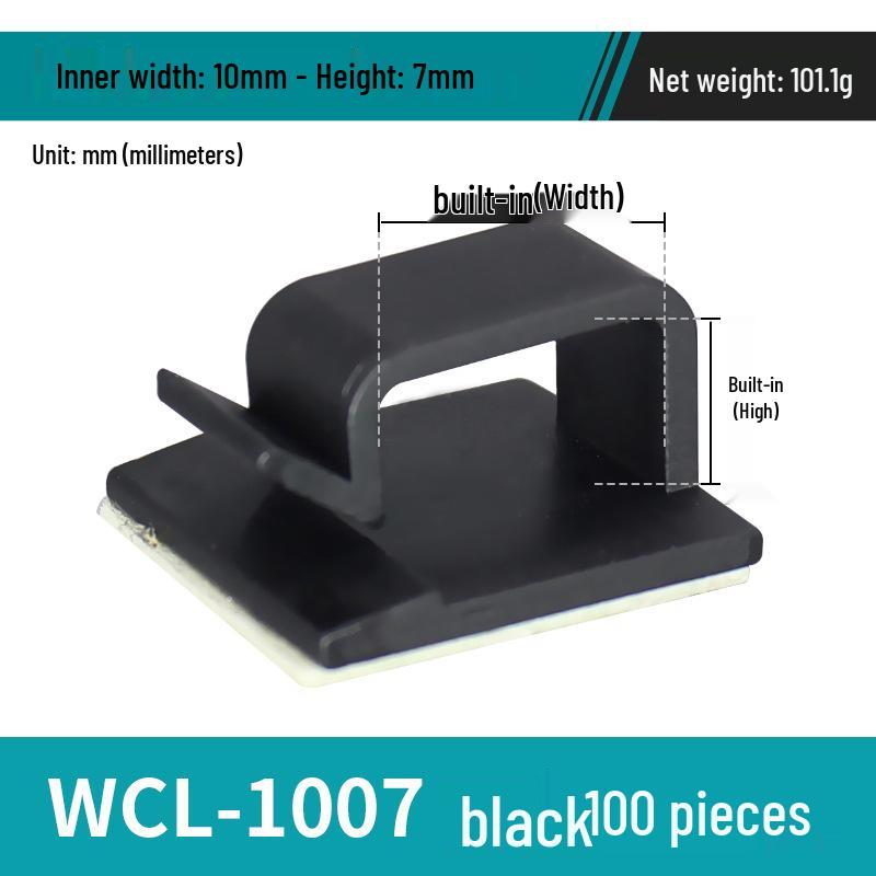 Adhesive Cable Wire Organizer Clip and Fixing Base