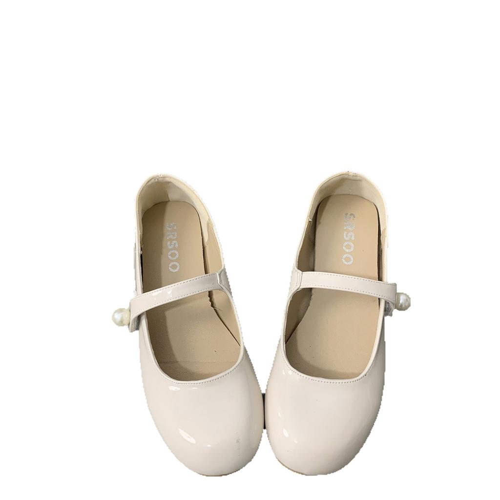 French retro round head flat bottom shallow mouth single shoes women's 2025 new summer versatile skirt soft sole Mary Jane shoes