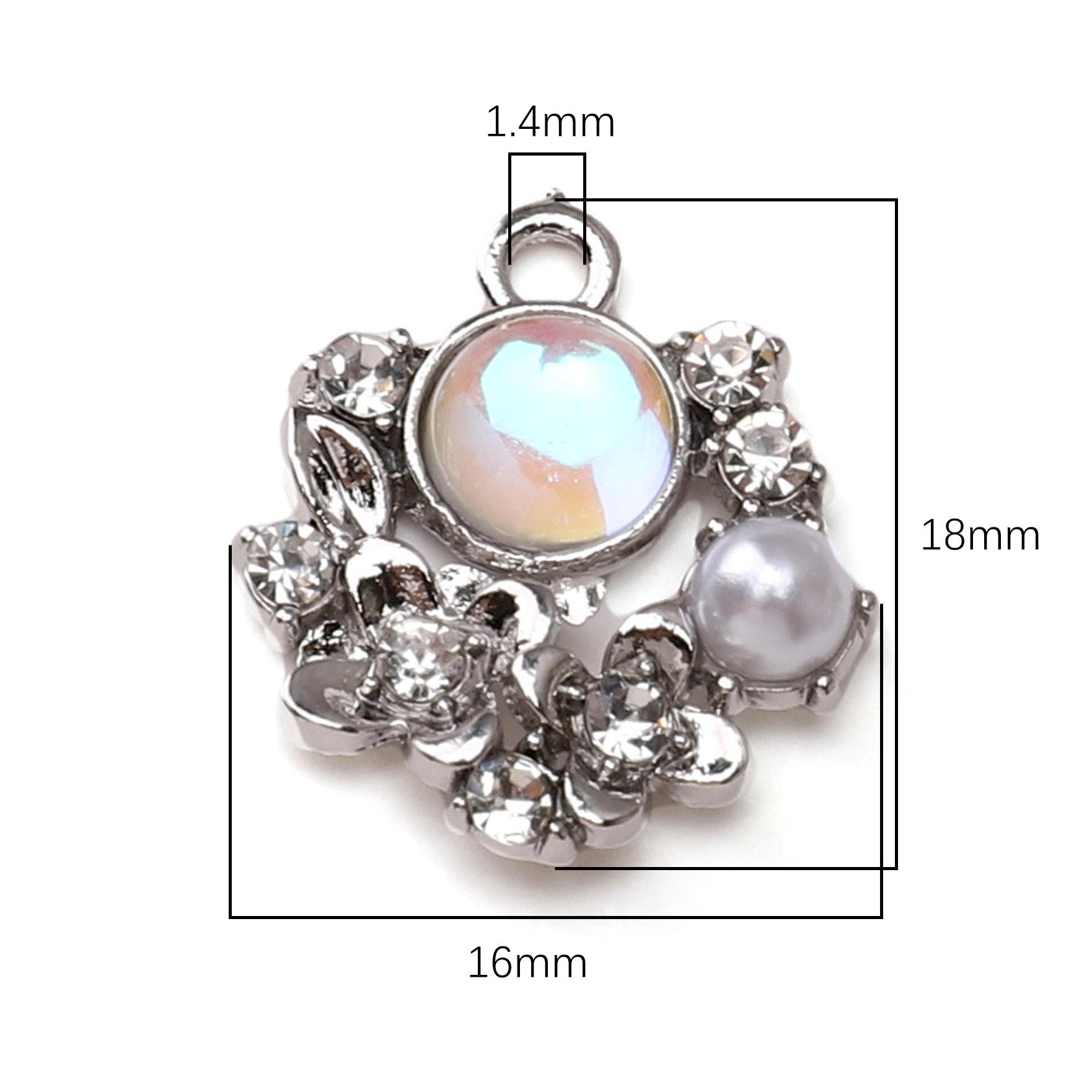

Alloy Butterfly Moon Heart Pendant Charms For DIY Bracelet Necklace Accessories 16x18.0mm