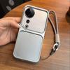 Luxury Big Window Phone Case with Lanyard for Vivo V40 Premium Textured Casing