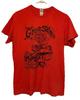 Vtg Green Salmon Coffee Company T-Shirt Men’s M Yachats OR Double Sided Graphic