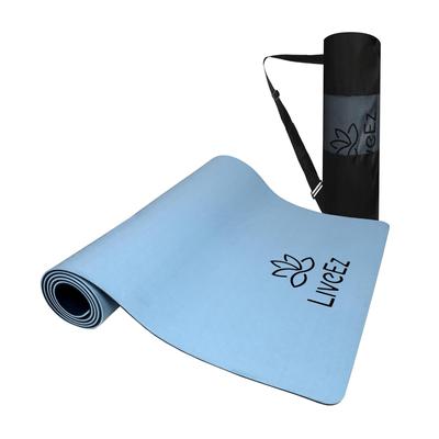 Premium Eco-Friendly Reversible TPE Yoga Mat for Men and Women.  (6mm)