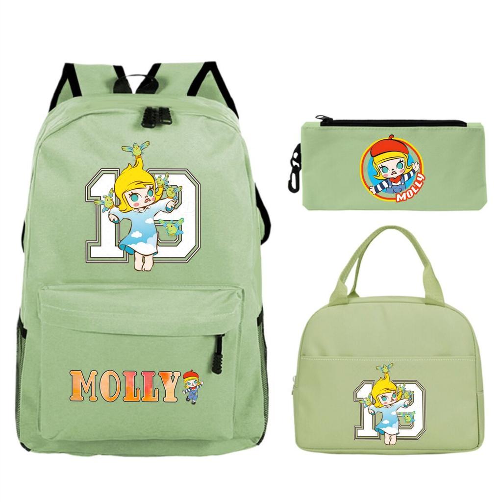 Children'S School Bag Leisure Pencil Bag College Meal Bag Printing Three-Piece Backpack For Primary And Secondary School Students