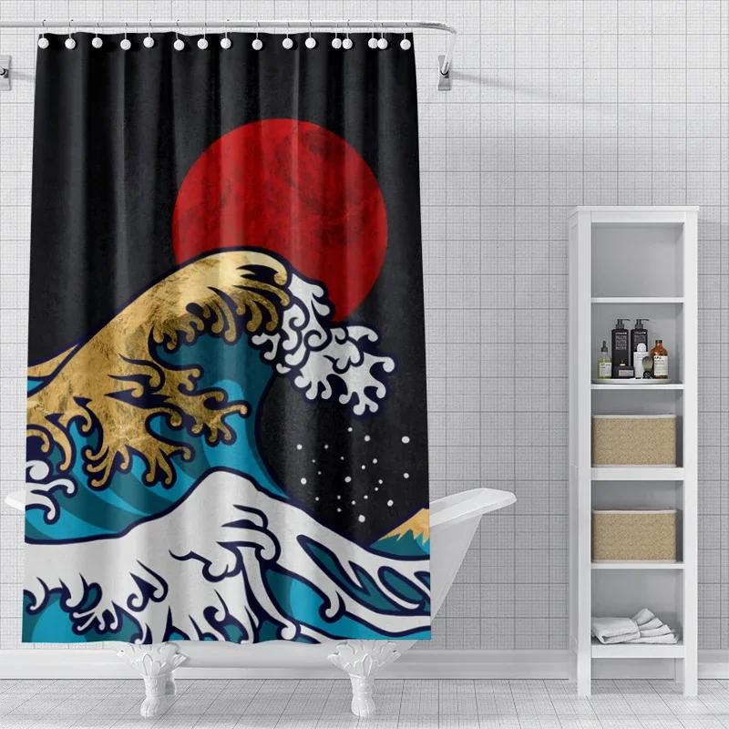 Home Shower Curtains for Bathroom Waterproof Fabric Modern Nordic Style Bathroom Curtains Shower Curtain