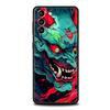 Japan Samurai Oni Mask Phone Case for Samsung Galaxy S24 S23 S22 S20 S21 FE Ultra S10 S10E S9 S8 Plus 5G Silicone Cover Capas