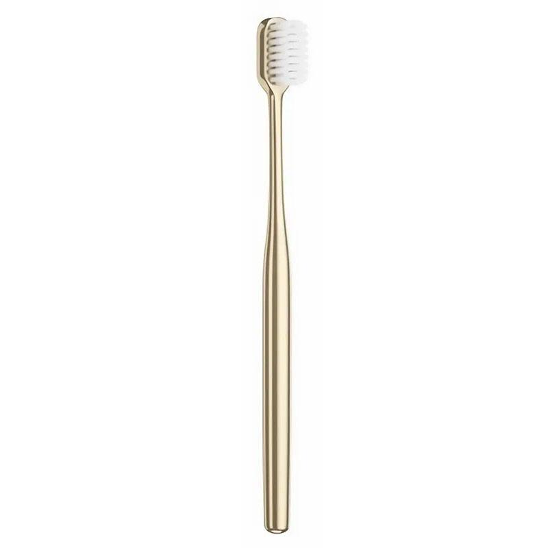 2/1Pc Luxury Soft Toothbrush Men Women Adult Tooth Brush Electroplate Gold Color Dental Brushes Toothbrushes Teeth Cleaning Care