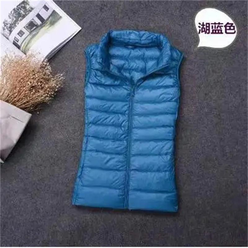 2024 White Duck Down Jacket Women Vest Autumn Winter Sleeveless Waistcoat Warm Lightweight Puffer Jacket Female Tops Outwear 8XL