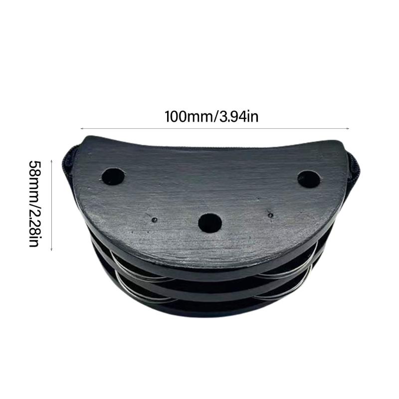 Fußschelle Perkussion Fuß-Shaker mit Stahlglöckchen Rhythmusinstrument