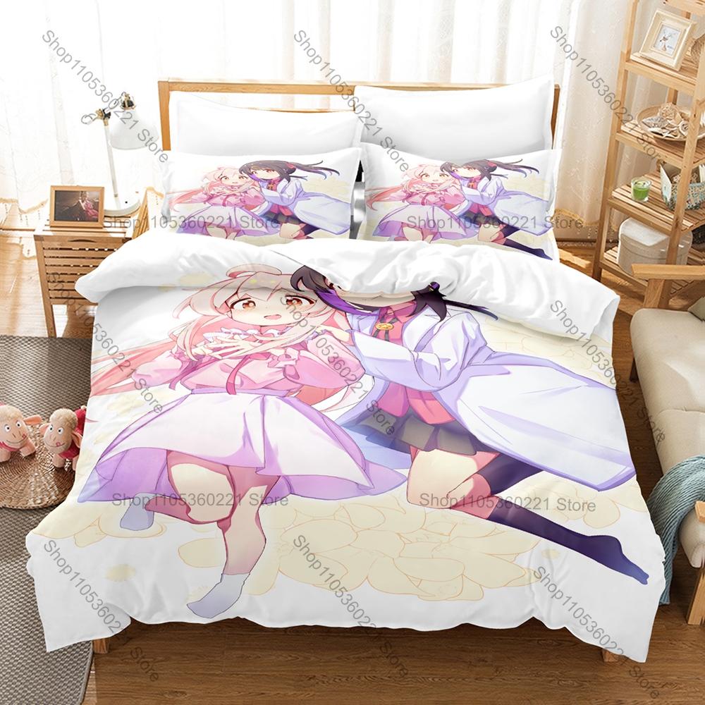 Anime Onimai Bedding Set 3 Piece Duvet Cover Set Cute Girls Printed Bed Linen For Bedroom Decor Fans Gift