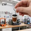 Souvenir Decorative Keychain 3D Printed Cup Clicker Keychain, Squeeze Stress Relief Fidget Toy Toy, Mini Travel Pendant for Backpack Keys Creative Bag