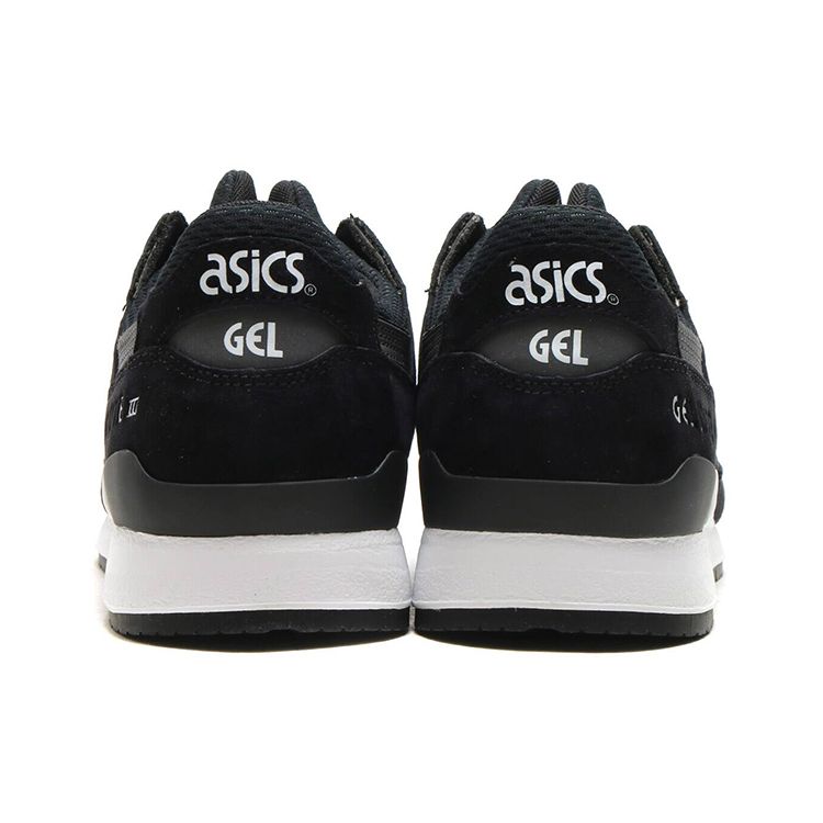 Asics Gel-Lyte 3 Comfortable Fabric Durable Low-Top Casual Running Shoes Unisex Sneaker Black White HL7Y0-9090