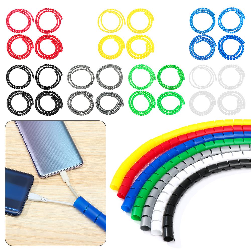 Sleeves Cable Holder Wrap Tube Spiral Wire Organizer Wire Protector Line Organizer Pipe Protection