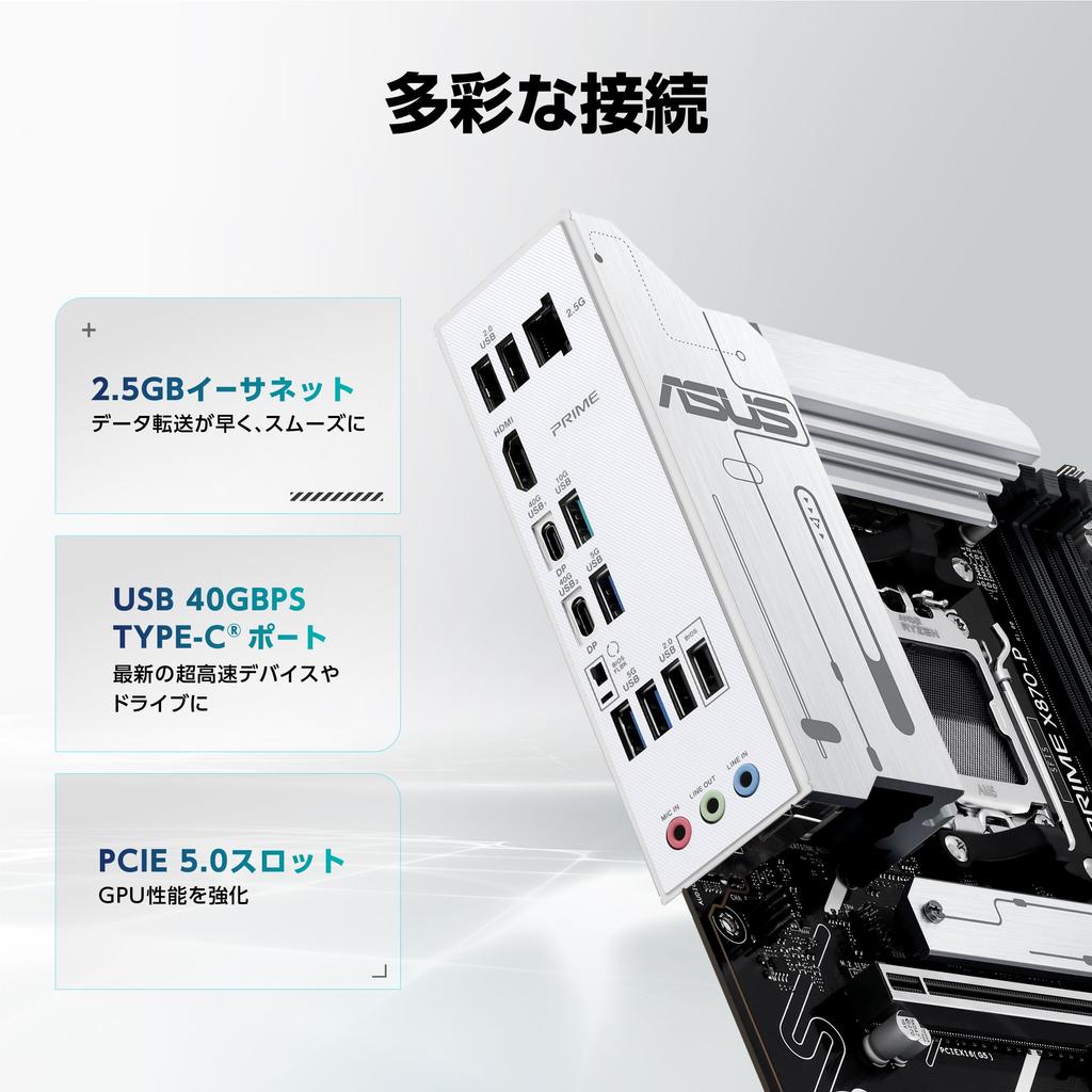 ASUS PRIME AMD Ryzen 9000 seria AM5 zgodna z chipsetem X870 wyposażonym w autoryzowany dystrybutor ATX produkt X870-P-CSM płyta główna/domowa