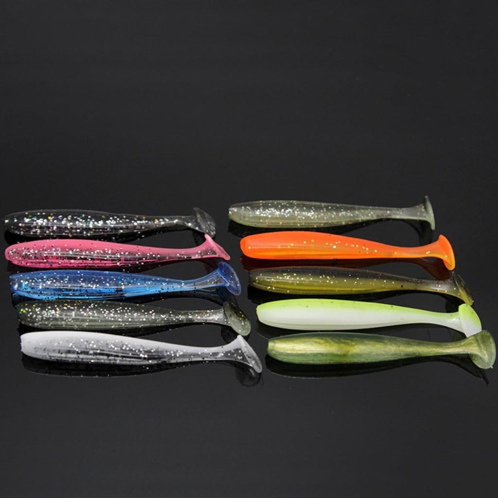 HOUSON Rubber Fishing Artificial Trout Fishing Artificial 12cm Lures, 10pcs, Lures, Lures, Saltwater, Freshwater, Trout, Bass, Salmon, Lures,