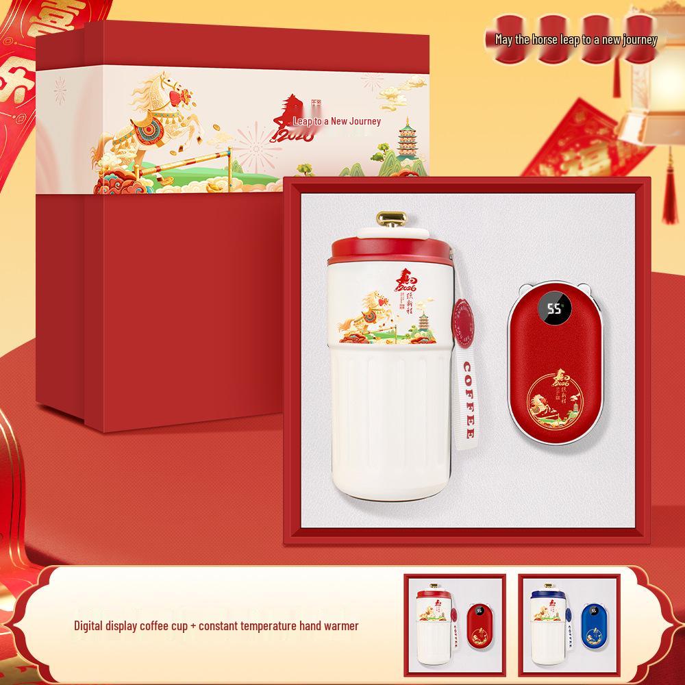 Year of the Horse Luxury Coffee Thermos Set – Ideal for Corporate Gifts, Events, and Client Appreciation