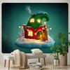 Christmas Elk Home Decoration Tapestry Background Cloth Hippie Fantasy Scene Bohemian Room Wall Decoration Tapestry