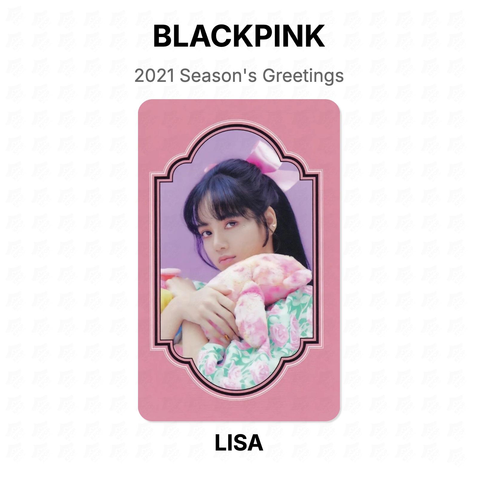 BLACKPINK 2021 Сезонные Поздравления Официальная Фотокарточка LISA