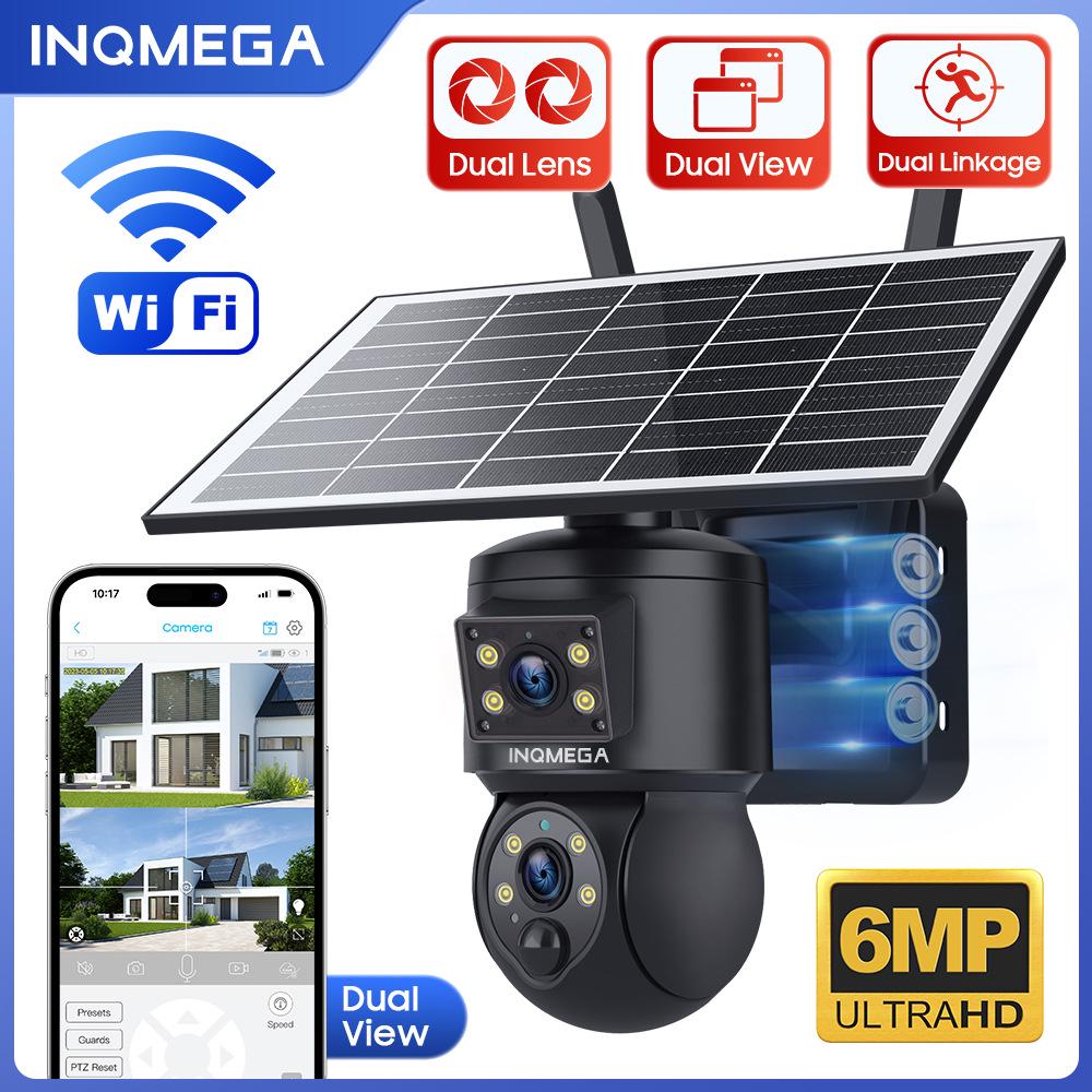 4G Solar-Powered 6MP HD Dual Lens Smart Camera with Full Color Monitoring & Remote Access