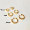 Minimalist Gold Plated Tiny Circle Round Hoop Earrings for Women Fashion Cartilage Ear Buckle Earring Party Jewelry Accessories