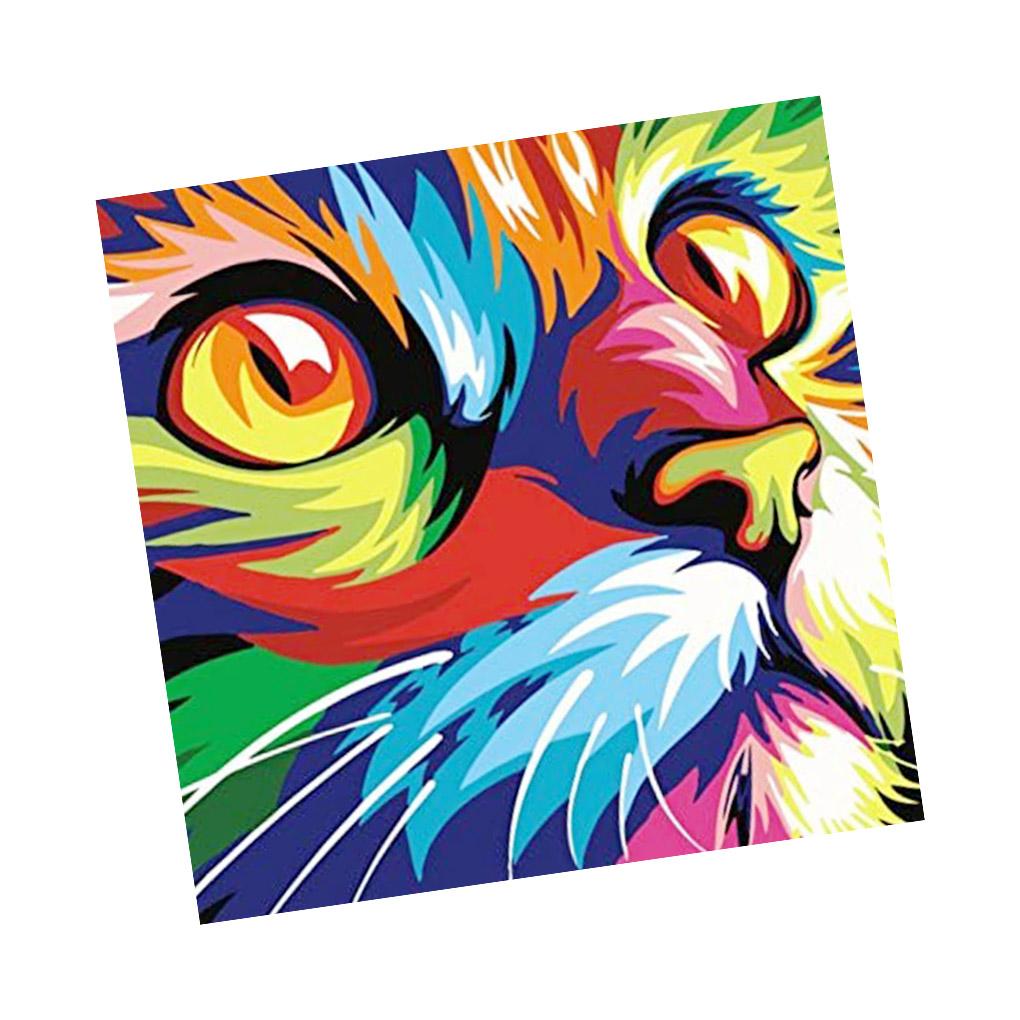 Digital DIY Oil Painting Canvas Paint by Numbers Kit Kids Gifts Home Decor