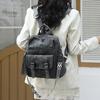 Vintage Women's Backpack PU Dual-purpose Shoulder Bag Large Capacity Commuter Backpack