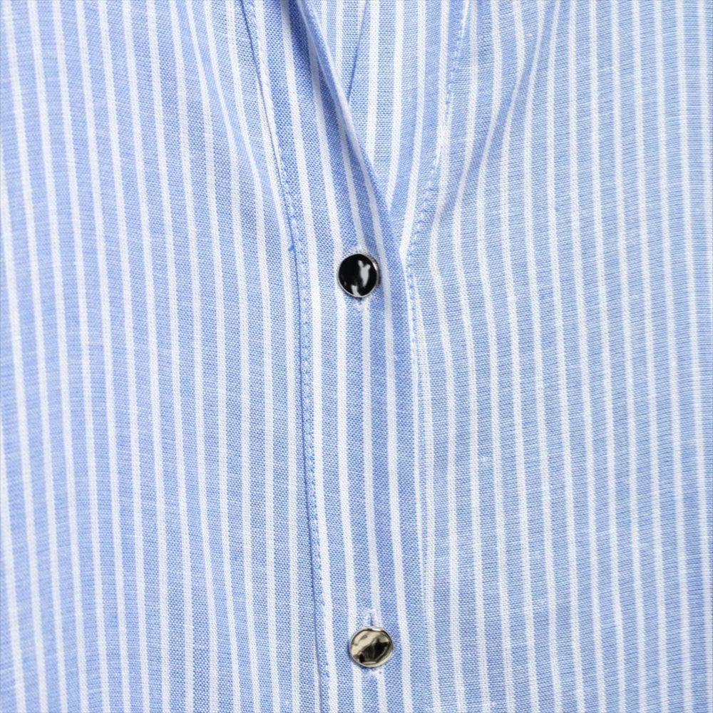 2025 Spring/Summer Women's Striped Long-Sleeve Turn-Down Collar Shirt