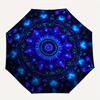 Vibrant Mandala Art Print: Colorful Circular Design for Umbrella, Portable 3-Fold Umbrella for Men & Women,Christmas Gift ES354