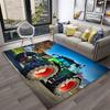 3D Retro Auto Traktor LKW Serie Teppich für Zuhause Wohnzimmer Schlafzimmer Sofa Fußmatte Dekor, Kinderzimmer Teppich Rutschfeste Bodenmatte